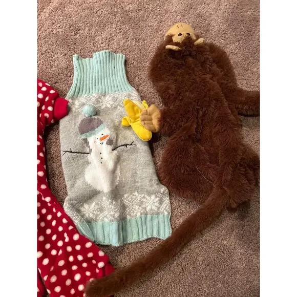 Large Dog clothes costumes puffer jacket/coat Lot of 6 Christmas/Halloween - Picture 3 of 5